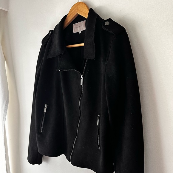 Monk & Lou (Plenty) Suede Moto Jacket - Picture 2 of 3